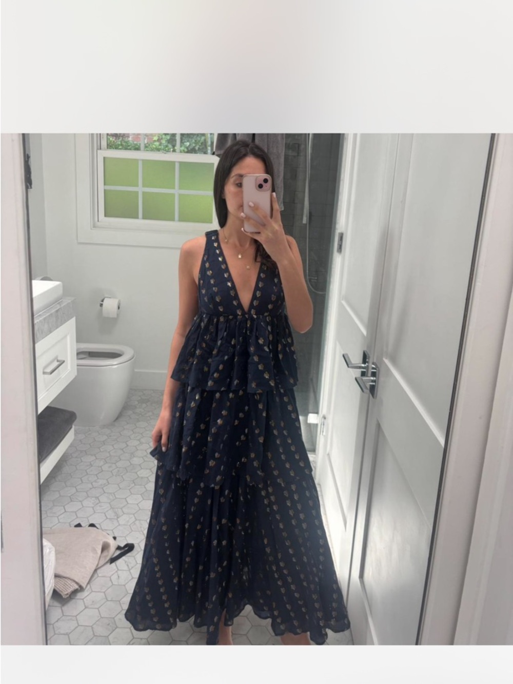 RHODE Navy leela dress